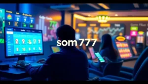 Play lottery games on som777 with a modern, engaging interface showcasing real-time action.