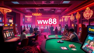 Experience the excitement of betting at ww88 with dynamic scenes of casino life.