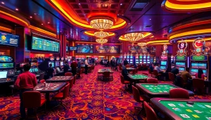 Discover the excitement of thể thao v9bet with lively gamblers placing bets at a colorful casino table.