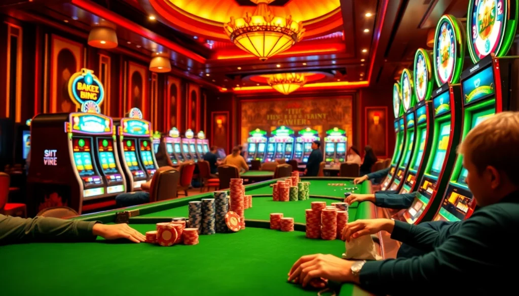Experience the thrill of rr88 vip in a luxurious casino setting, with vibrant games and high-stakes excitement.