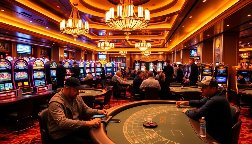 Experience the excitement of winning at https://shbet.cruises/ with vibrant casino tables, spinning slot machines, and intense poker games.
