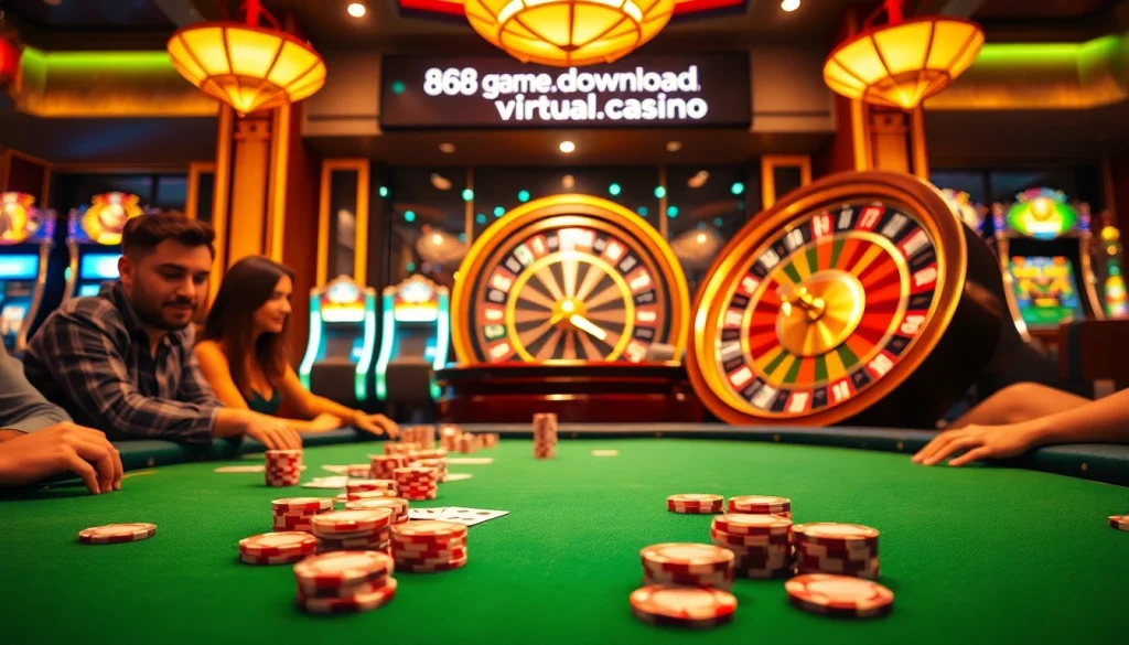 Experience thrilling gambling action at https://68gamebai.download/ where friends gather around poker tables, eager to win.