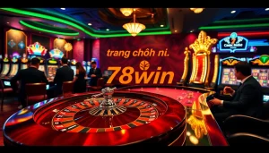 Experience the thrill of winning at the trang chủ 78win casino, featuring roulette, slot machines, and high-stakes gameplay.