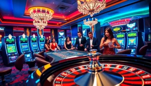 SUT88 ĐĂNG NHẬP at a glamorous casino scene featuring a roulette wheel and elegant players placing bets.