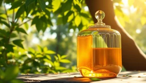 Experience a premium nectar collector designed for effortless dabbing, elegantly showcased in a tranquil outdoor setting.